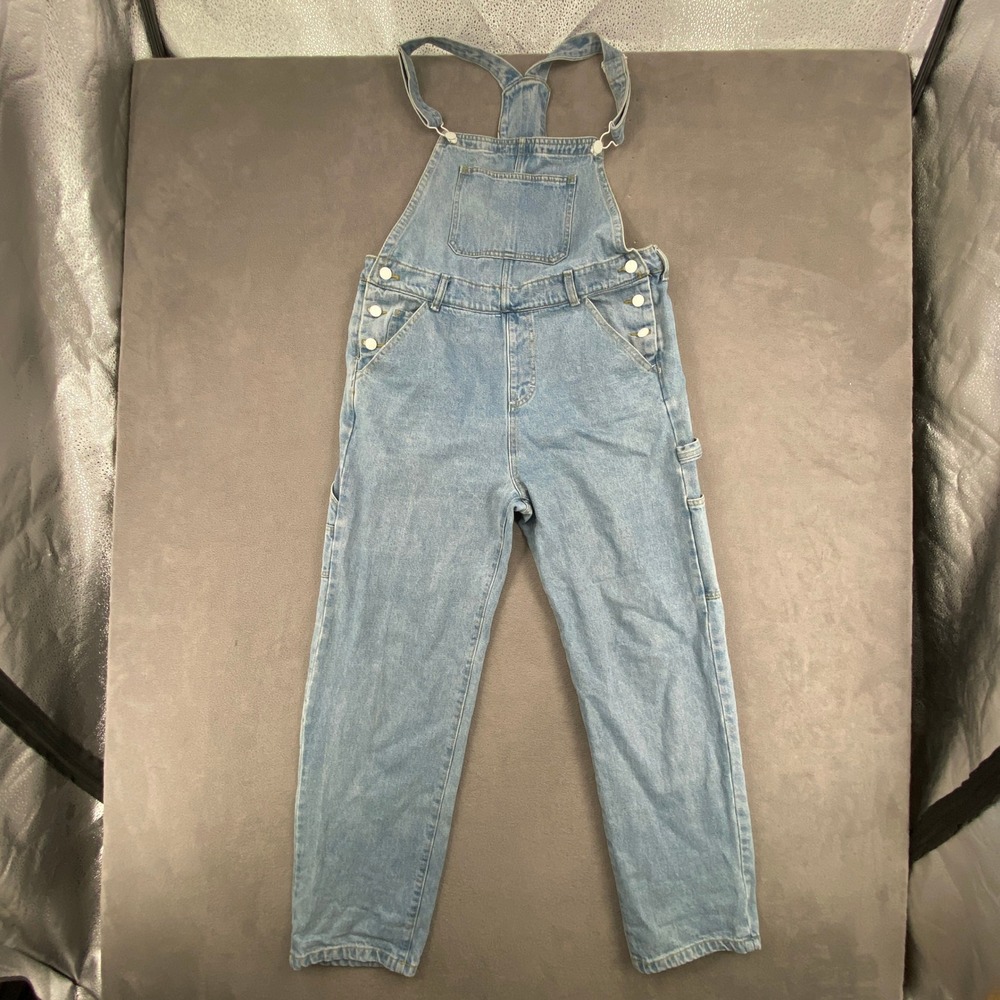 Toska Light Wash Denim Carpenter Overalls Womens Large GTR002 Stretch Dungarees